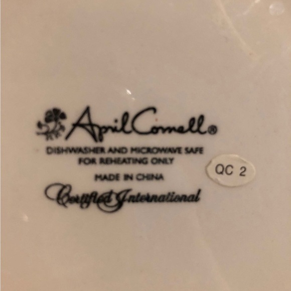 *PRICE MARKED• April Cornell Replacement Plate. Provence by Certified Interntl. - Picture 3 of 3